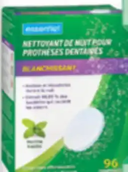 Familiprix Essentiel overnight whitening denture cleanser Mint Flavor 96un offer