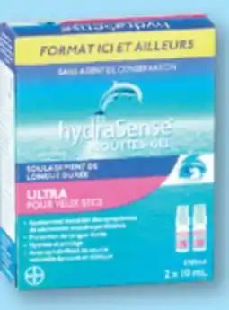 Familiprix HYDRASENSE Eye drops, 2 x 10 ml offer