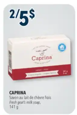 Familiprix Caprina goat milk soap original formula 141g offer