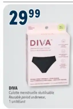Familiprix Diva reusable period seamless underwear M/L offer