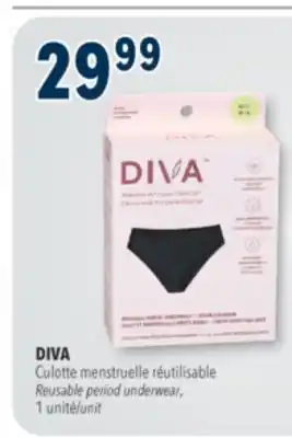 Familiprix Diva reusable period seamless underwear M/L offer