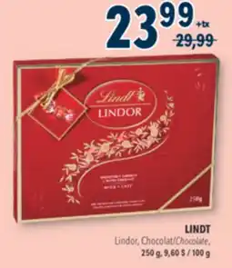 Familiprix Lindt Lindor milk chocolate with a delectably smooth centre 250g offer