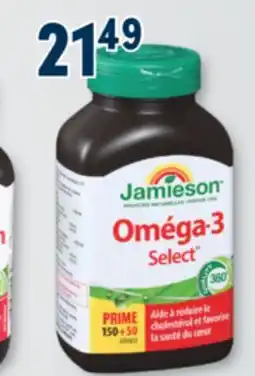 Familiprix Jamieson Omega-3 Select softgels offer