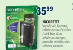 Familiprix Nicorette QuickMist stop smoking nicotine 1mg Fresh Mint offer