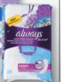 Familiprix ALWAYS Discreet, Serviettes ou sous-vêtements d'incontinence sélectionnés offer