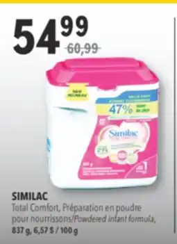 Familiprix Similac Total Comfort milk-based iron-fortified infant formula Step 1 - 837g offer
