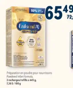 Familiprix ENFAMIL A+, Powdered infant formula, 2 refills x 445 g offer