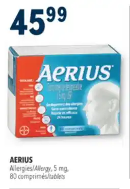 Familiprix Aerius 24h allergy relief tablets 80un offer