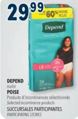 Familiprix Depend Fit-Flex women's incontinence underwear Large offer