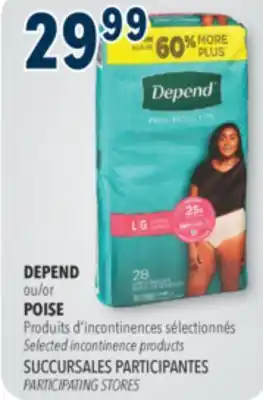 Familiprix Depend Fit-Flex women's incontinence underwear Large offer