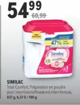 Familiprix SIMILAC, Total Comfort, Powdered infant formula, 837 g offer