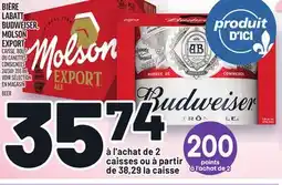 Metro BIÈRE LABATT BUDWEISER, MOLSON EXPORT | BEER offer