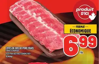 Metro CÔTES DE DOS DE PORC FRAIS | FRESH PORK BACK RIBS offer