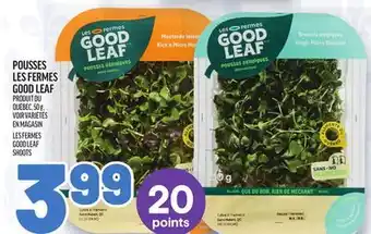 Metro POUSSES LES FERMES GOOD LEAF | GOOD LEAF SHOOTS offer