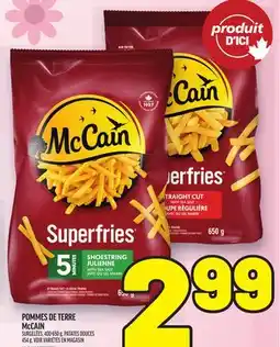 Metro POMMES DE TERRE MCCAIN | MCCAIN POTATOES offer