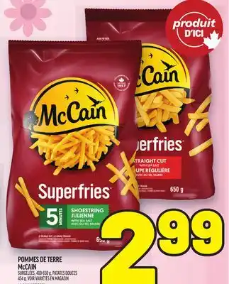 Metro POMMES DE TERRE MCCAIN | MCCAIN POTATOES offer