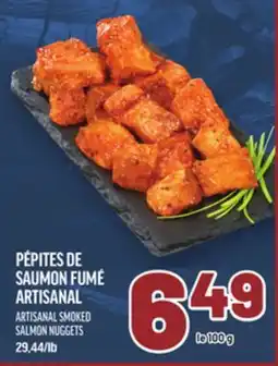 Metro PÉPITES DE SAUMON FUMÉ ARTISANAL | ARTISANAL SMOKED SALMON NUGGETS offer