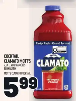 Metro COCKTAIL CLAMATO MOTT'S | MOTT'S CLAMATO COCKTAIL offer