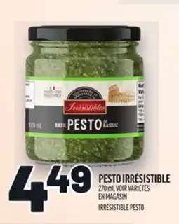 Metro PESTO IRRÉSISTIBLE | IRRÉSISTIBLE PESTO offer