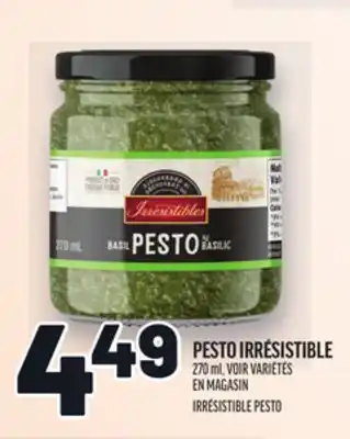 Metro PESTO IRRÉSISTIBLE | IRRÉSISTIBLE PESTO offer
