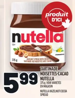 Metro TARTINADE NOISETTES-CACAO NUTELLA | NUTELLA HAZELNUT-COCOA SPREAD offer