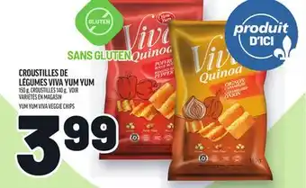 Metro CROUSTILLES DE LÉGUMES VIVA YUM YUM | YUM YUM VIVA VEGGIE CHIPS offer