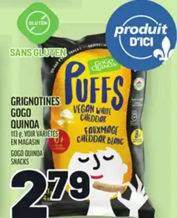 Metro GRIGNOTINES GOGO QUINOA | GOGO QUINOA SNACKS offer