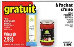 Metro SAUCE POUR PÂTES BIOITALIA | BIOITALIA PASTA SAUCE offer