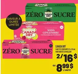 Metro CANADA DRY offer