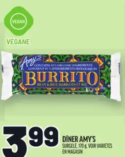 Metro DÎNER AMY'S | AMY'S DINNER offer
