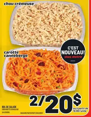 Metro BOL DE SALADE | SALAD BOWL offer