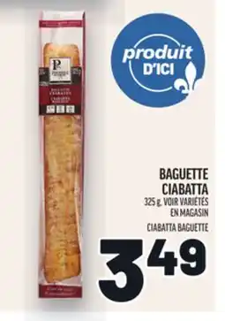 Metro BAGUETTE CIABATTA | CIABATTA BAGUETTE offer
