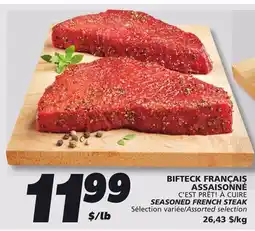 IGA C'EST PRÊT! À CUIRE SEASONED FRENCH STEAK offer