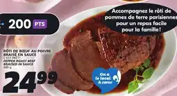 IGA C'EST PRÊT! PEPPER ROAST BEEF BRAISED IN SAUCE offer