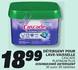 IGA CASCADE PLATINUM PLUS DISHWASHER DETERGENT offer