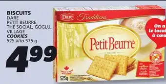 IGA DARE PETIT BEURRE, THÉ SOCIAL, GOGLU, VILLAGE COOKIES offer