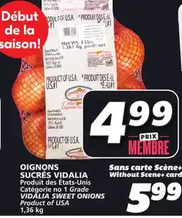 IGA VIDALIA SWEET ONIONS offer