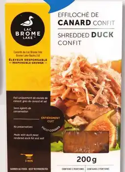 IGA LAC BROME SHREDDED DUCK CONFIT offer