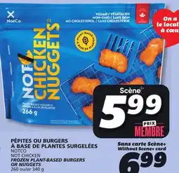 IGA NOTCO NOT CHICKEN FROZEN PLANT-BASED BURGERS offer