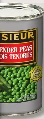 IGA LE SIEUR VEGETABLES, LEGUMES OR TENDER PEAS offer