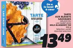 IGA DÉLICES DU LAC-SAINT-JEAN WILD BLUEBERRY PIE 600 g offer