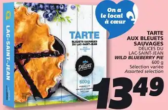IGA DÉLICES DU LAC-SAINT-JEAN WILD BLUEBERRY PIE 600 g offer