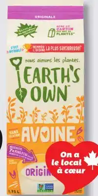 IGA EARTH'S OWN PLANT-BASED BEVERAGE offer