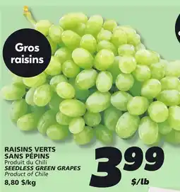 IGA SEEDLESS GREEN GRAPES offer