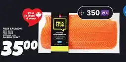 IGA PRIX CLUB Without skin SALMON FILLET offer