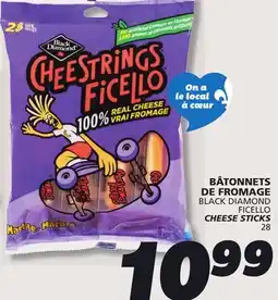 IGA BLACK DIAMOND FICELLO CHEESE STICKS offer