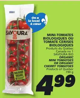 IGA ORGANIC MINI TOMATOES OR ORGANIC CHERRY TOMATOES offer