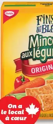 IGA CHRISTIE FINS AU BLE, MINCES AUX LEGUMES CRACKERS offer