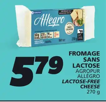 IGA ALLÉGRO LACTOSE-FREE CHEESE offer
