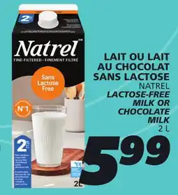 IGA NATREL LACTOSE-FREE MILK OR CHOCOLATE MILK offer